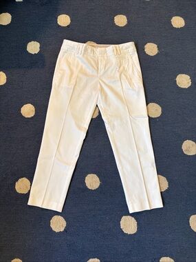 Women’s Washed Satin Khaki Crop Pants Banana Republic Size 6